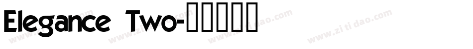 Elegance Two字体转换
